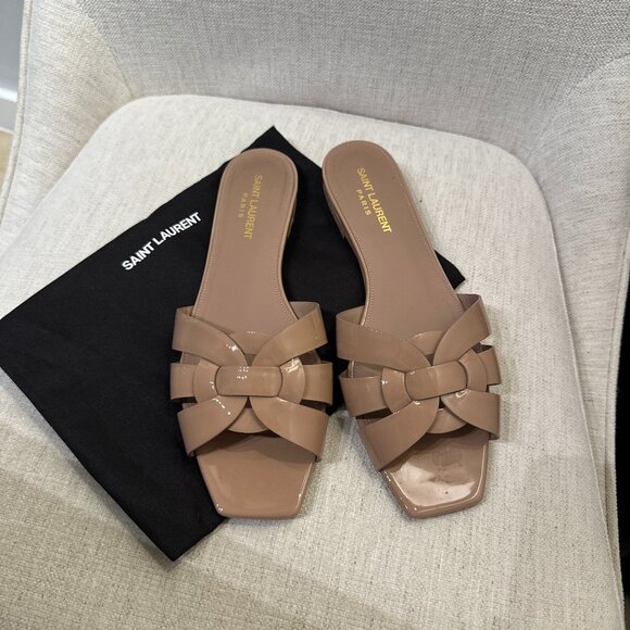 Authentic Saint Laurent Tribute Mules in Patent Leather – Size 39 - Picture 3 of 10